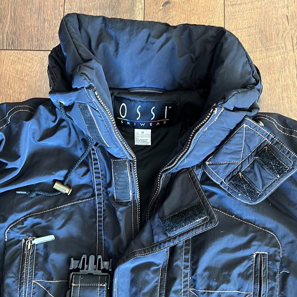 ossi skiwear belted suit black Sz M - Picture 7 of 15